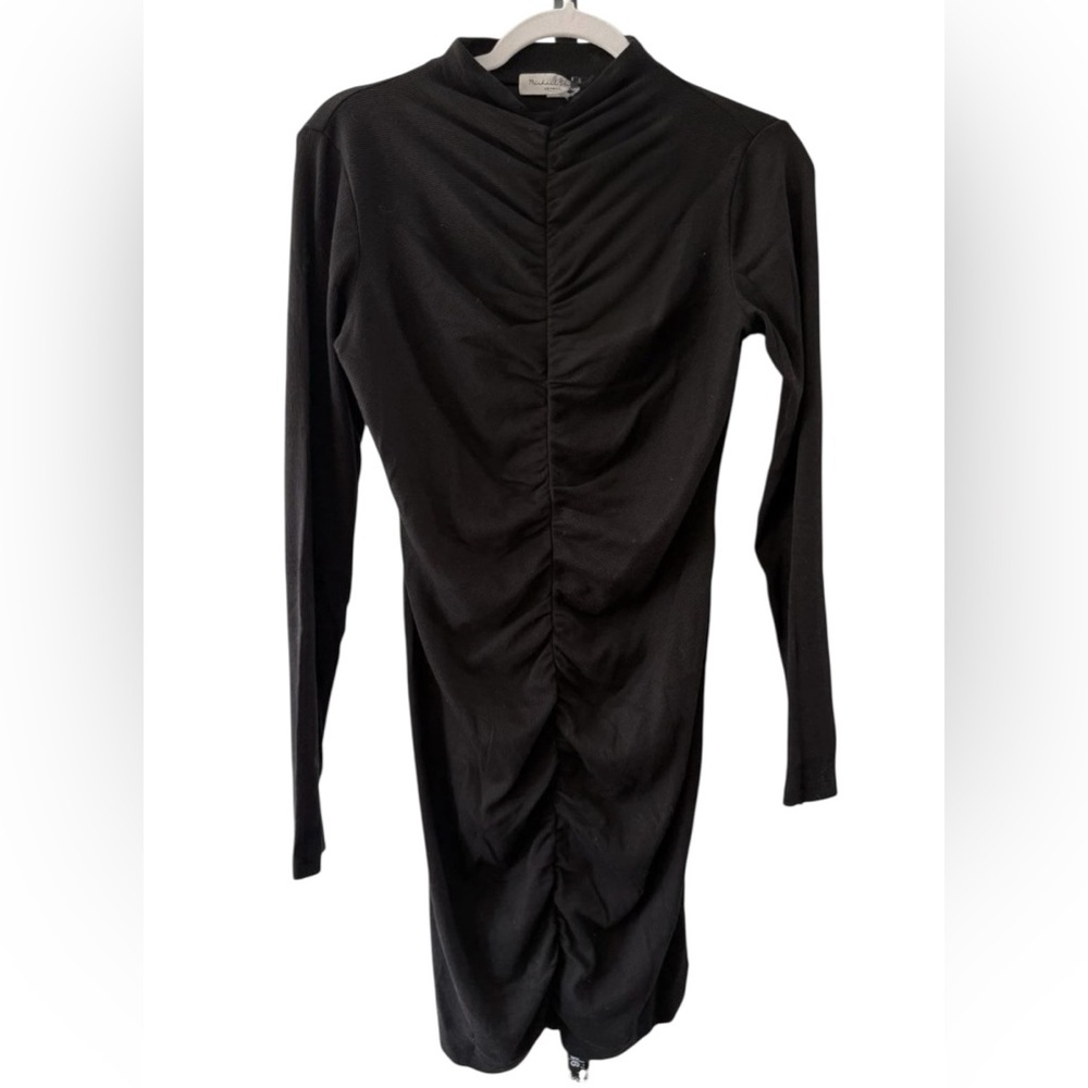 Michael Stars Los Angeles Romi Ruched Front Ribbed Dress - XL - Picture 6 of 6